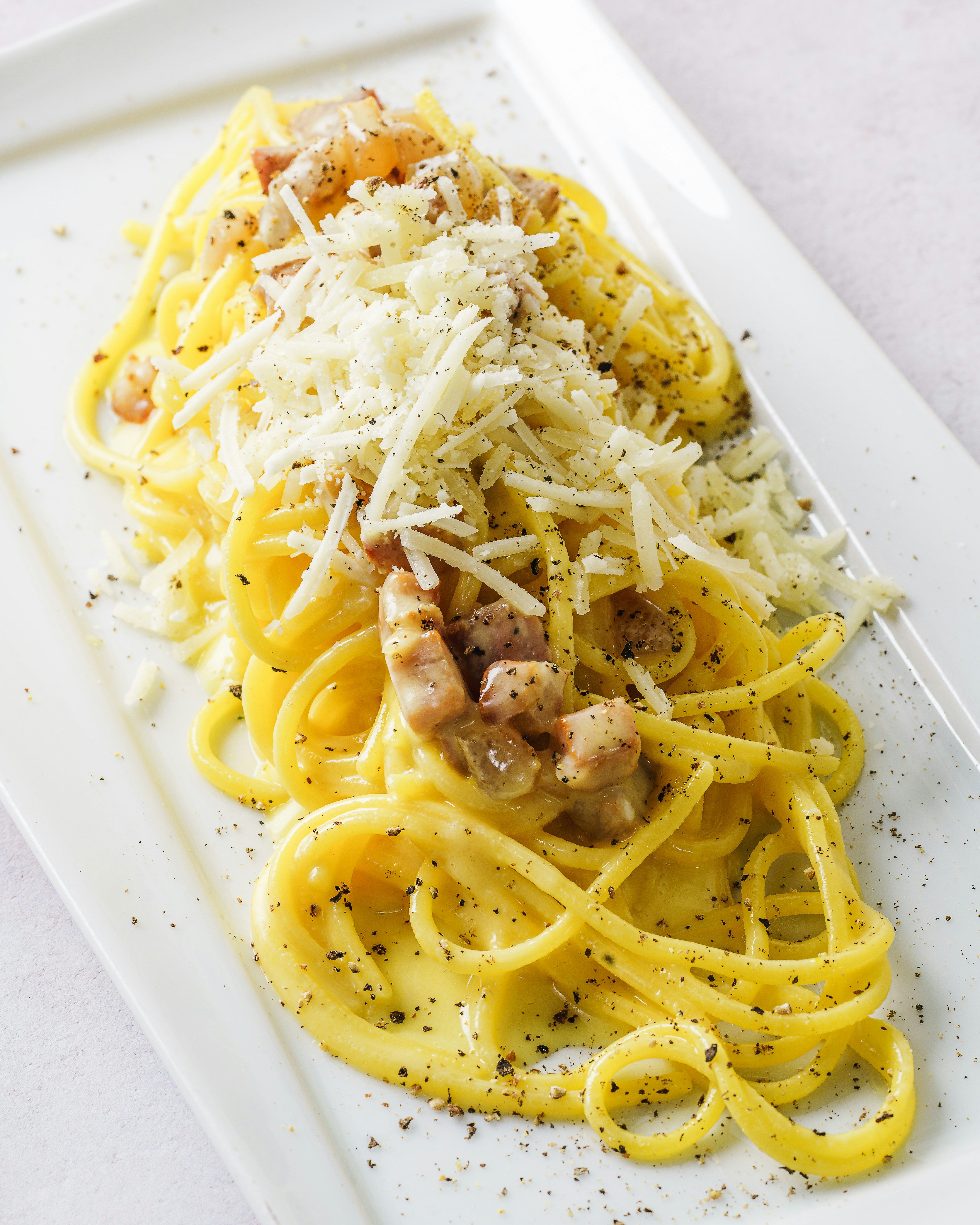 Spaghetti carbonara catering Toronto